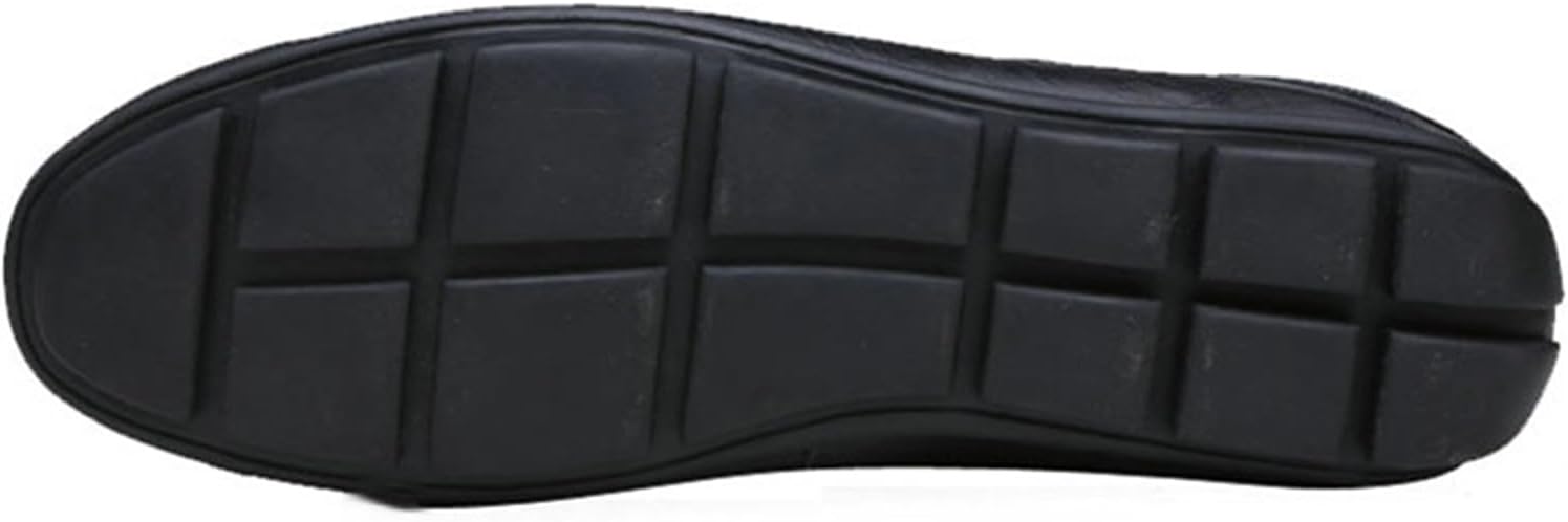 SywzX&xfybz Men's Premium Genuine Leather Casual Slip on Loafers Breathable Driving Shoes Fashion Slipper
